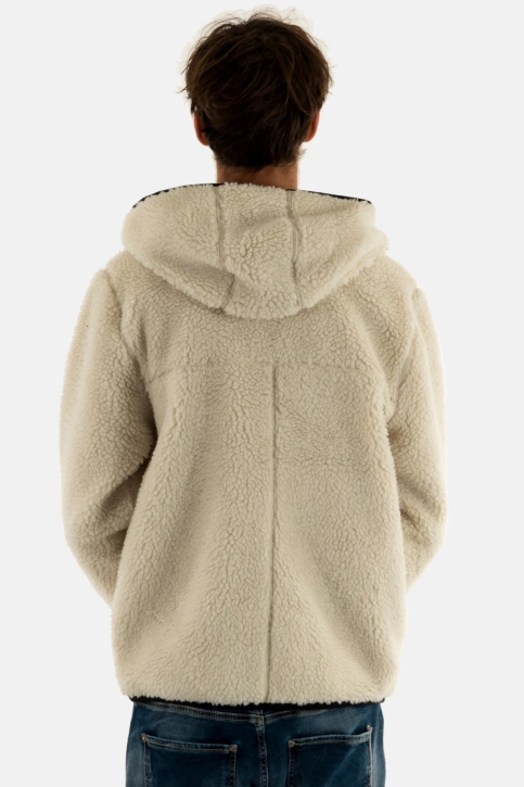 Sweat tommy jeans reg badge teddy acg newsprint