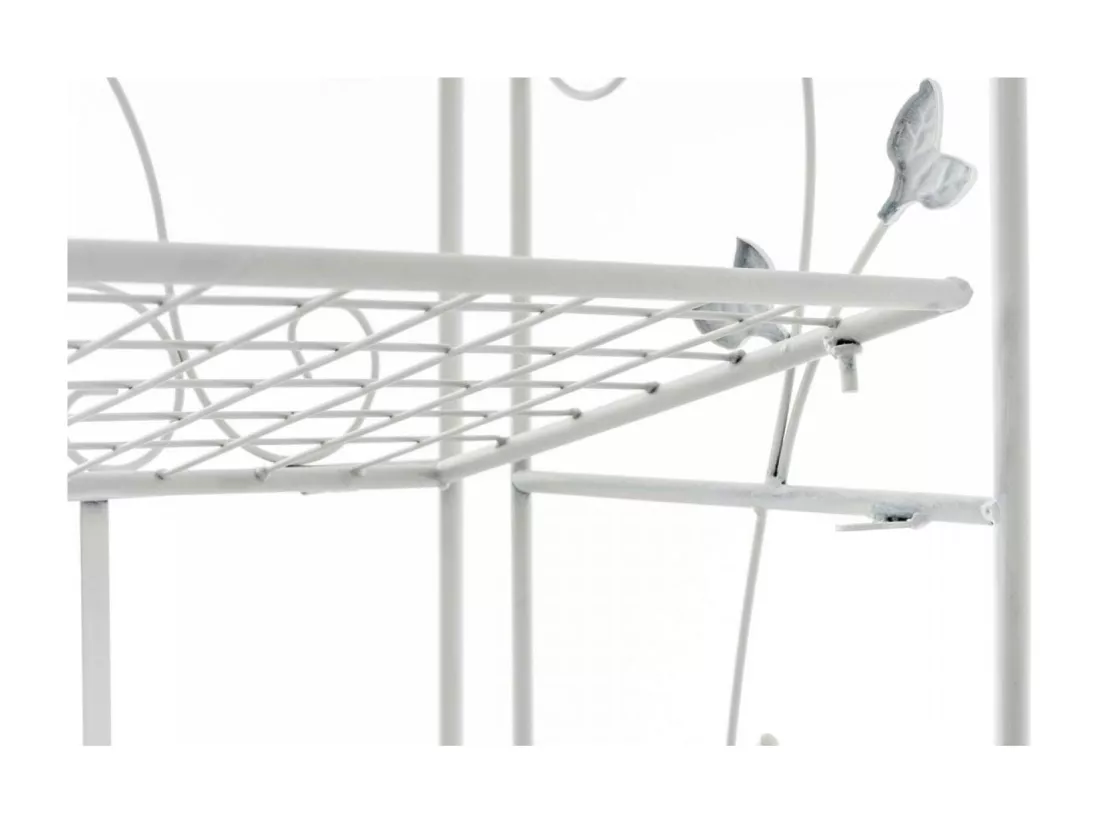 Étagères sur pied - Métal - 58 x 33 x 118cm - Blanc antique - Reus