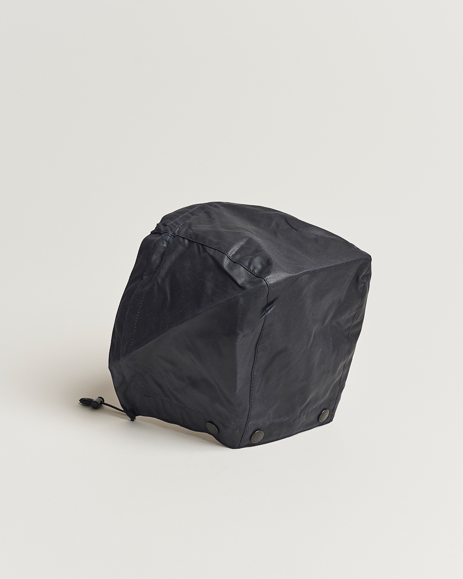 Barbour Lifestyle Waxed Cotton Hood Navy