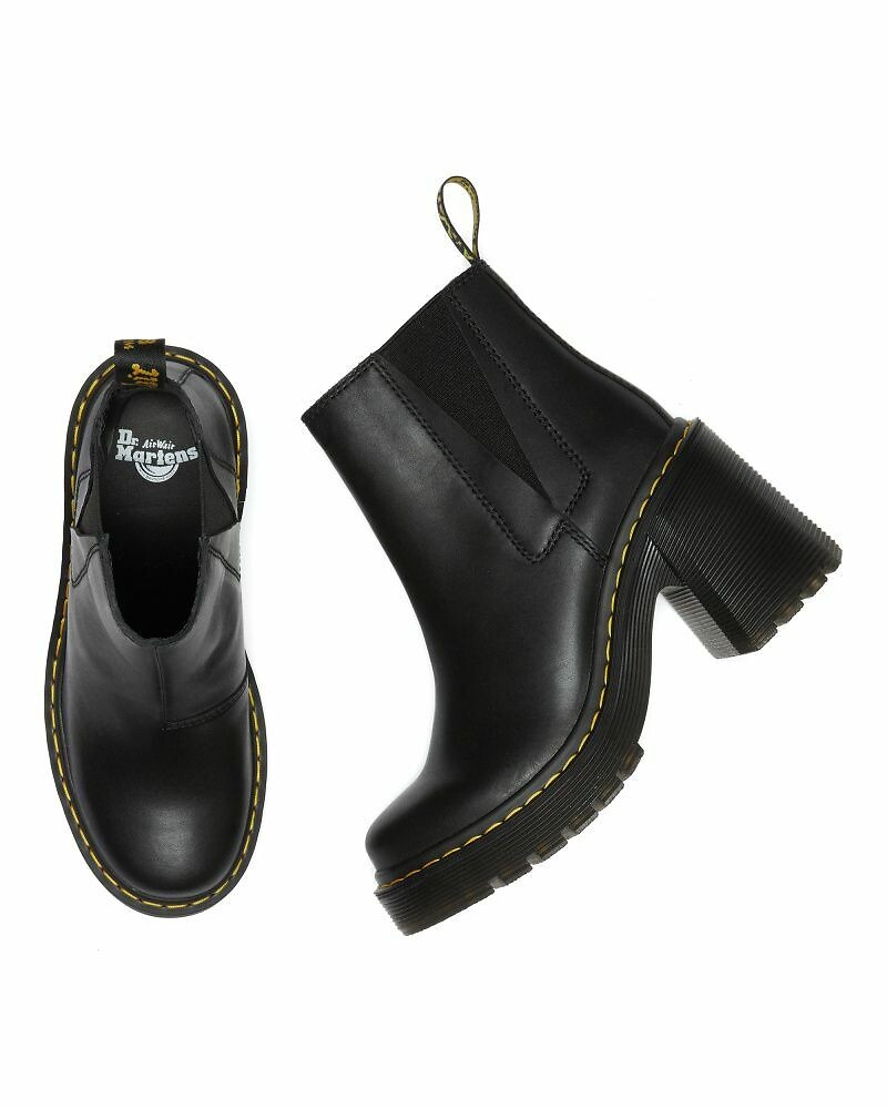 DR. MARTENS<br>Botas de couro Sendal com salto Spence