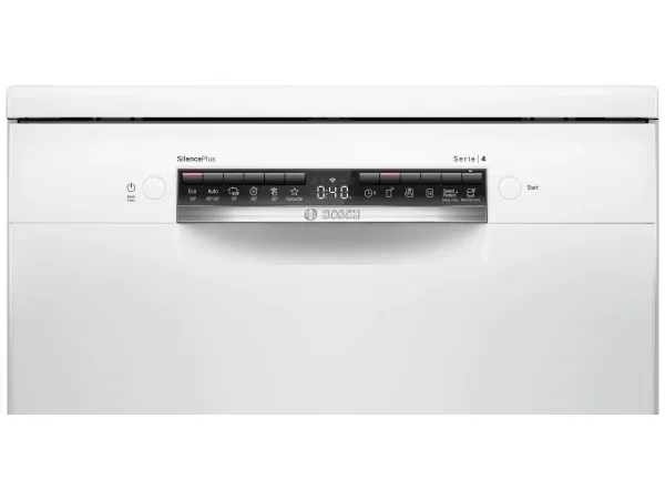 Bosch Serie | 4 SMS4EMW06E - Opvaskemaskine - Wi-Fi - Niche - bredde: 60 cm - dybde: 55 cm - højde: 81.5 cm - hvid