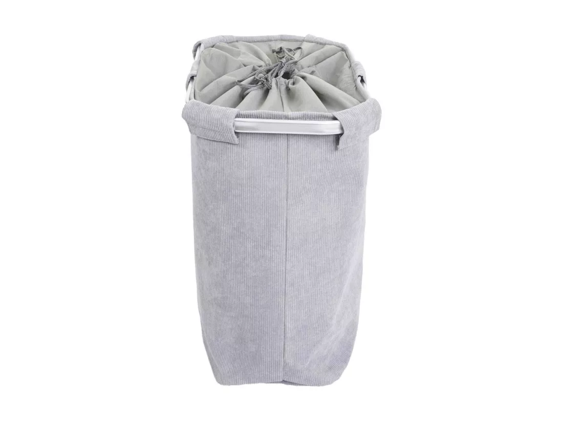 Collecteur de linge MCW-C34, velours gris