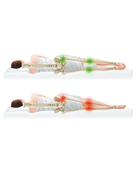 Orthopedisch Knie- & Been Bamboe Kussen