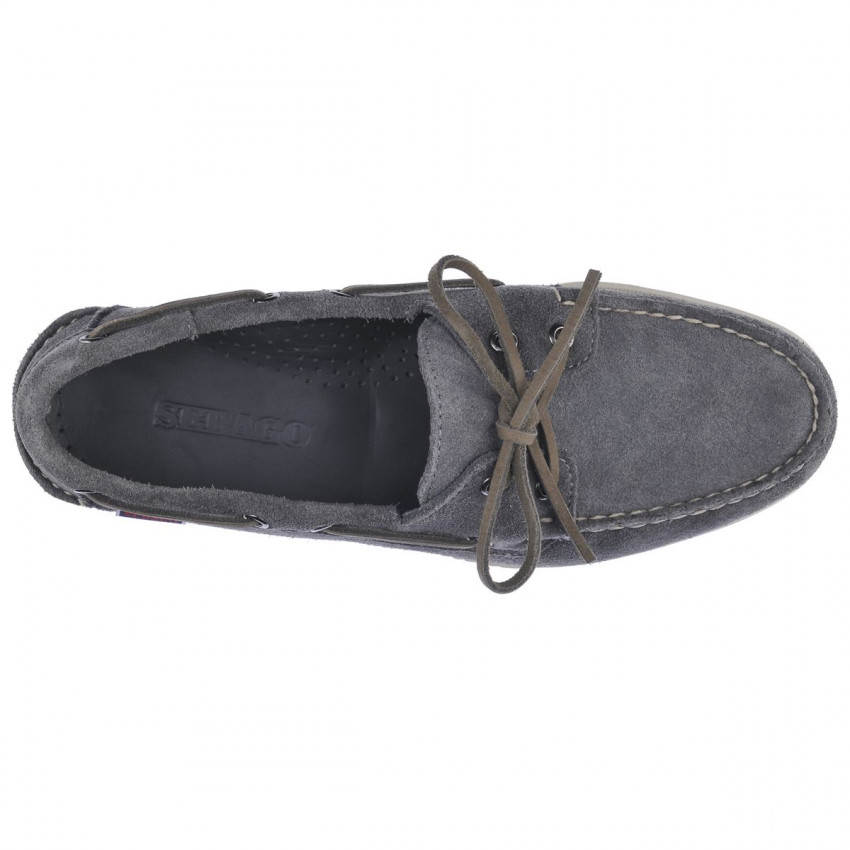 DOCKSIDES PORTLAND FLESH OUT Grey-Chaussures bateau pour homme en suede Portland