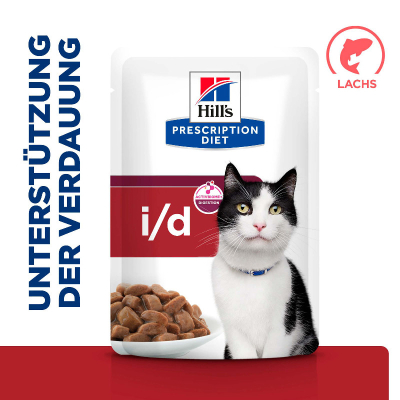 Hill's VET Katze Prescription Diet i/d mit Lachs 12x85g