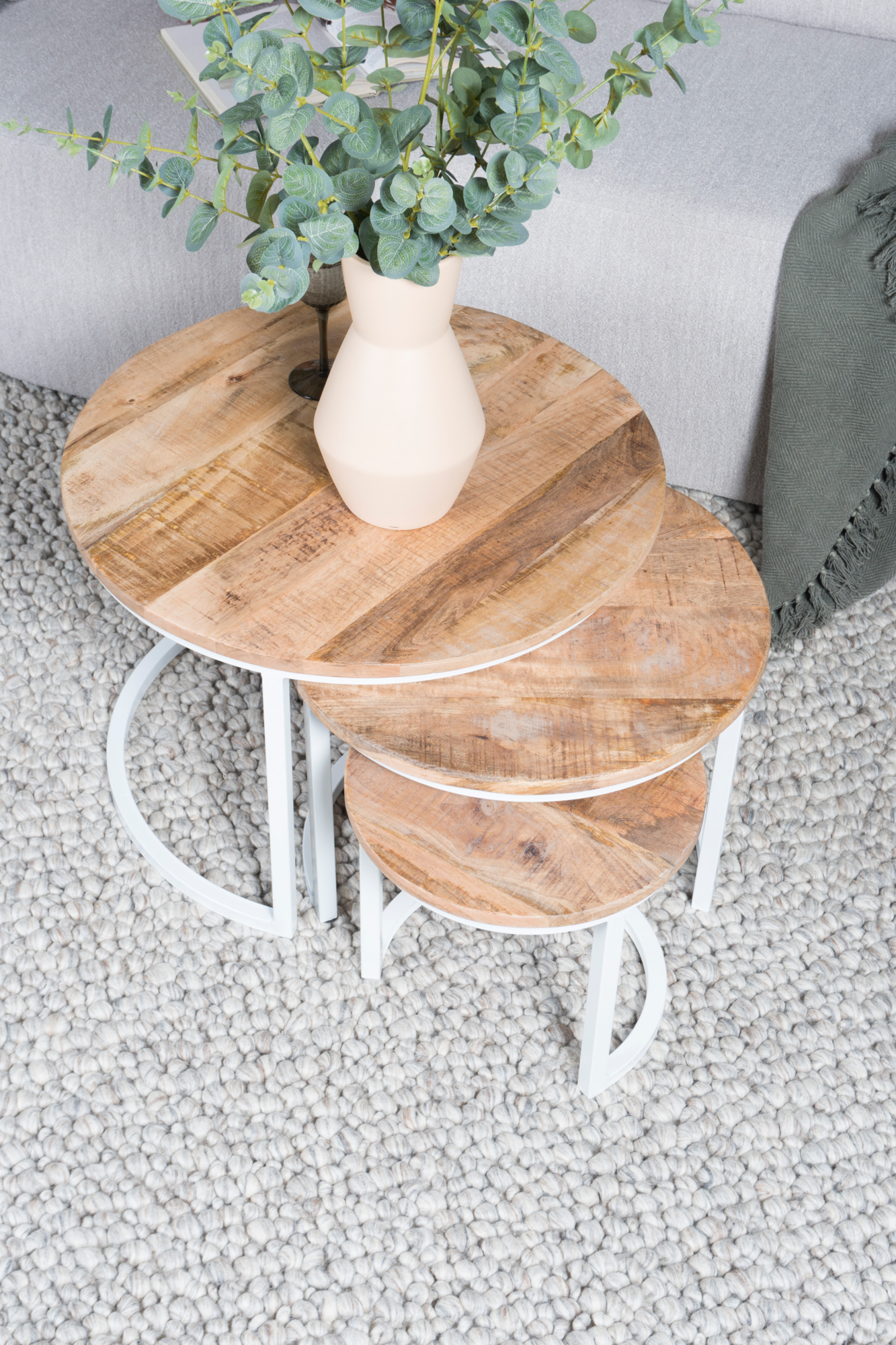 Salontafel Erjan Wit - Set van 3