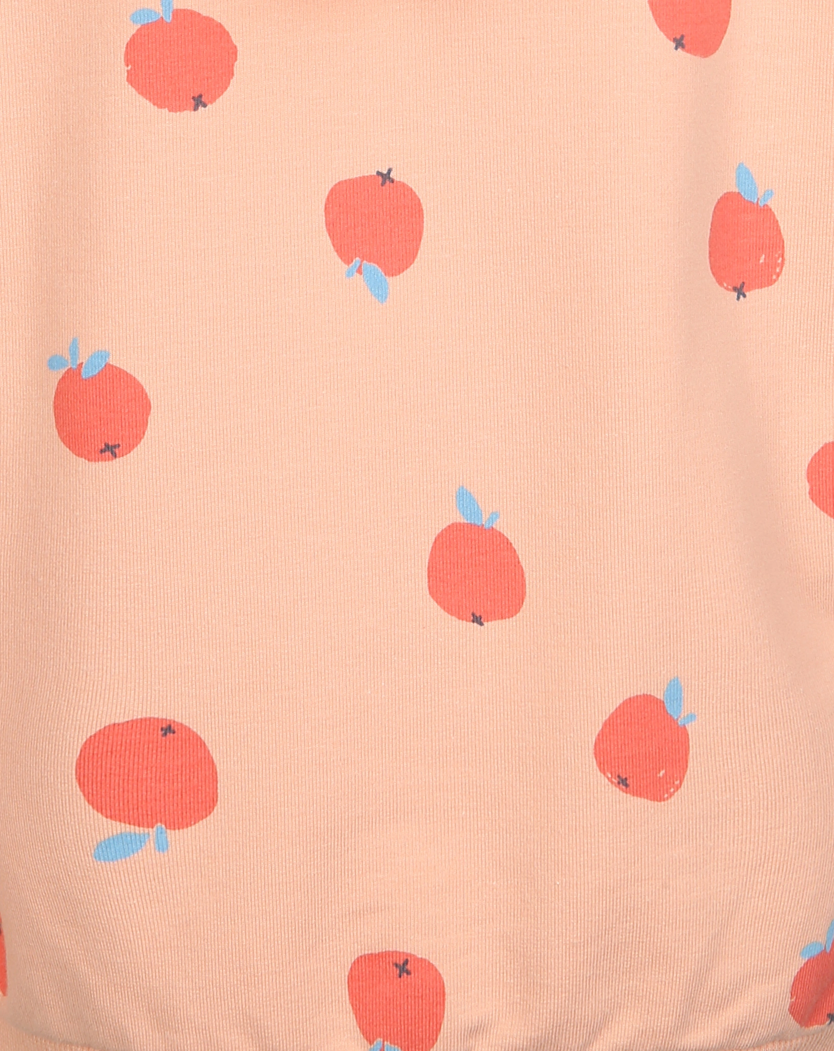 Kapuzen-Sweatshirt APPLE ELA AOP in sunny peach