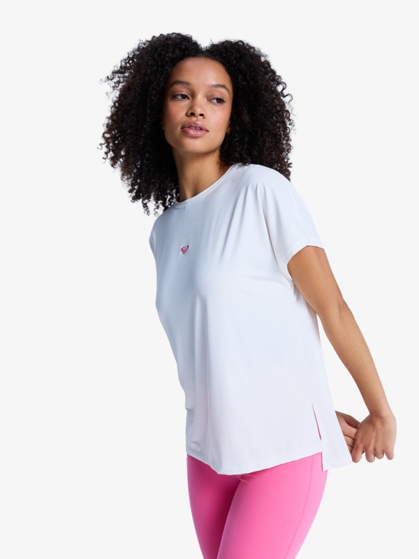 Move Free 2 Haut de sport manches courtes Blanc Femme