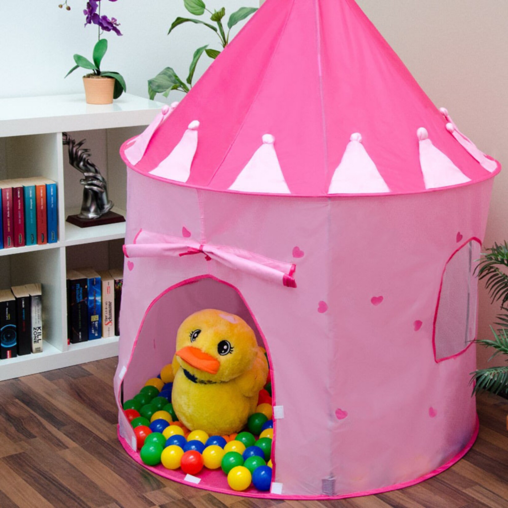 Spielset Kinderspielzelt Shanti inkl. 200 Bällebadbällen | Spielzelt Spielhaus für Mädchen | Kinder-