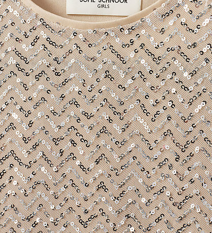 Sofie Schnoor T-shirt - Champagne/Palietter