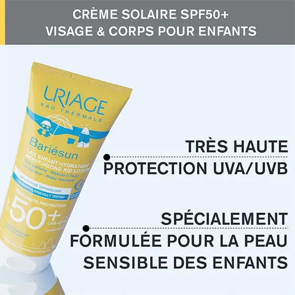 Loção Protetora Solar Infantil Uriage Bariésun FPS 50+ Sem Fragrância 100ml