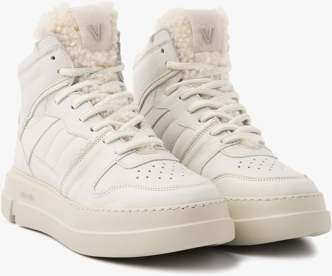 VIA VAI beige via vai hoge sneaker blue matt