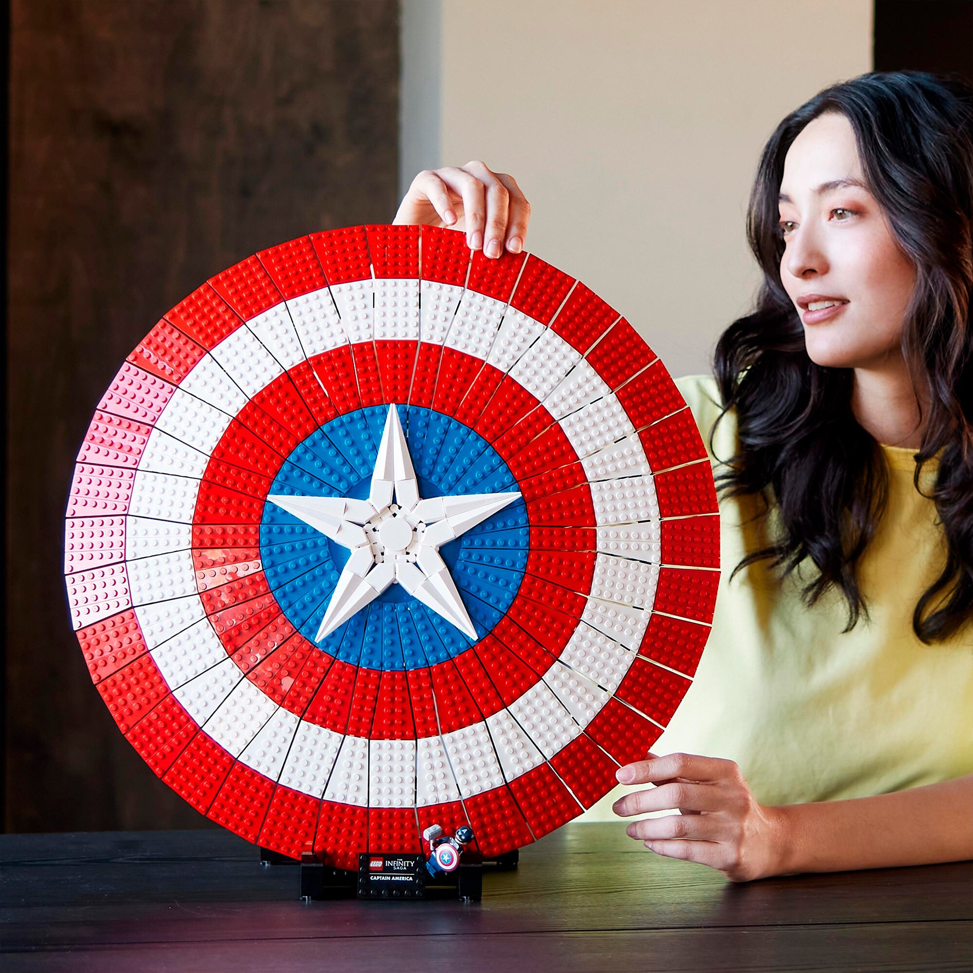 LEGO Konstruktionsspielzeug Marvel Super Heroes Captain Americas Schild