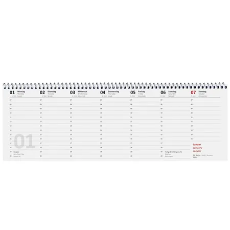 Idena Tischkalender 2024 1 Woche/2 Seiten FSC-Mix