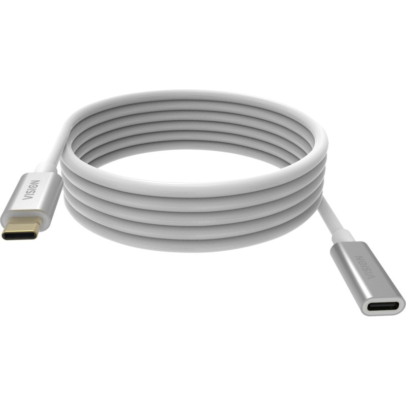 Vision TC 2MUSBCEXT câble USB USB 3.2 Gen 2 (3.1 Gen 2) 2 m USB C Blanc