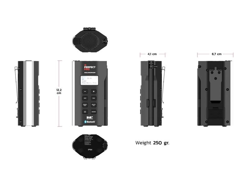 Perfectpro DAB  Radio SOLOWORKER Schwarz Das ultimative Taschenradio