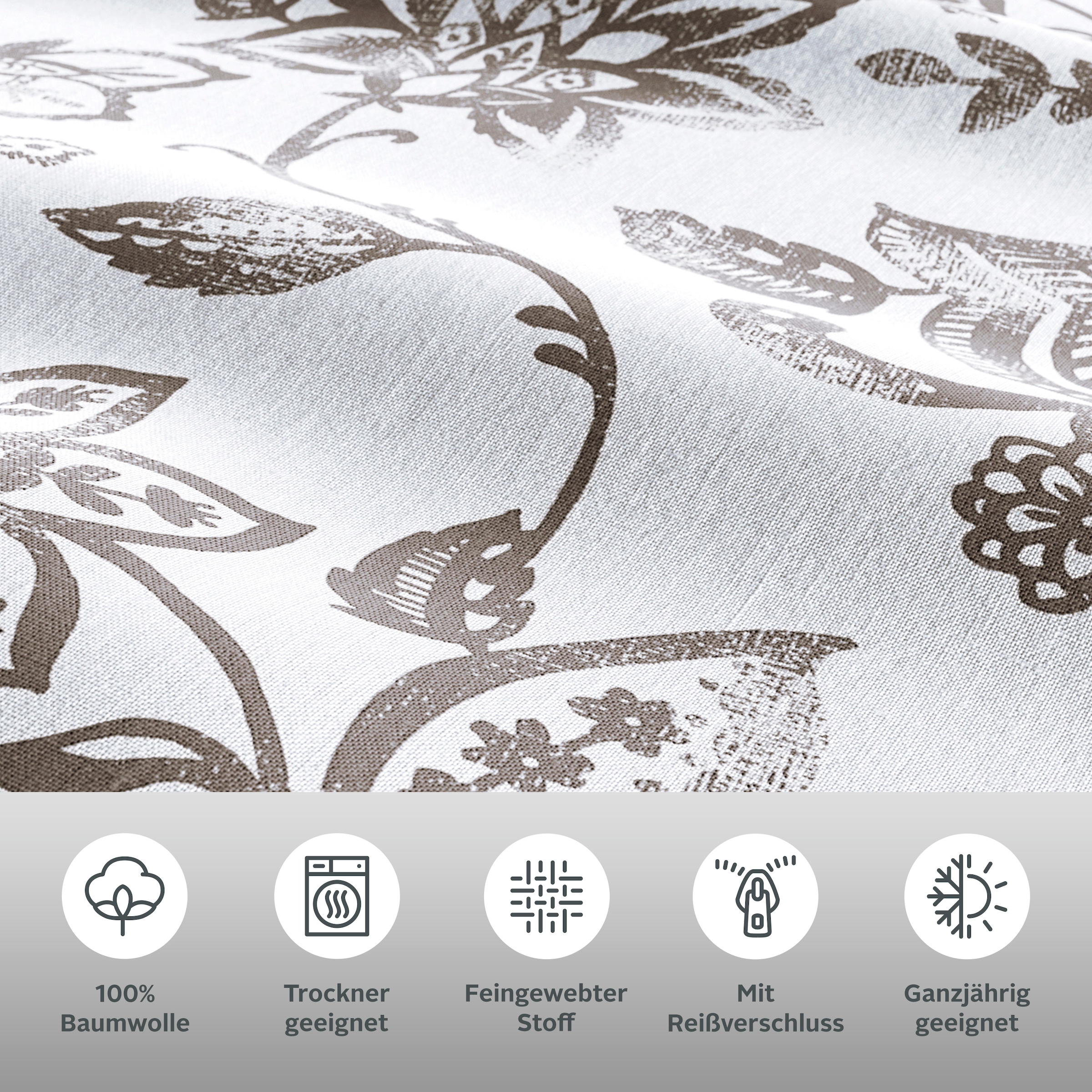 GOODproduct Bettwäsche »Nordby« 2 Bettwäsche aus Baumwolle, skandinavisches Design, ab Grösse 135x200 cm