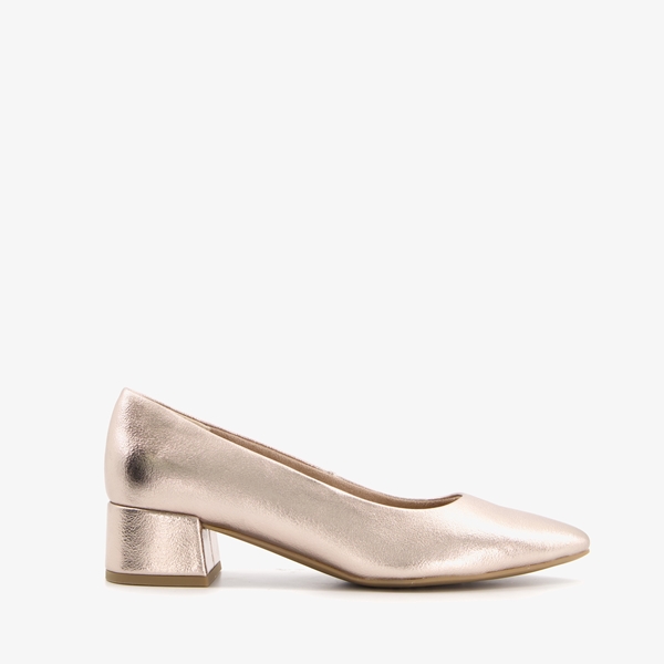 Nova dames pumps met blokhak goud