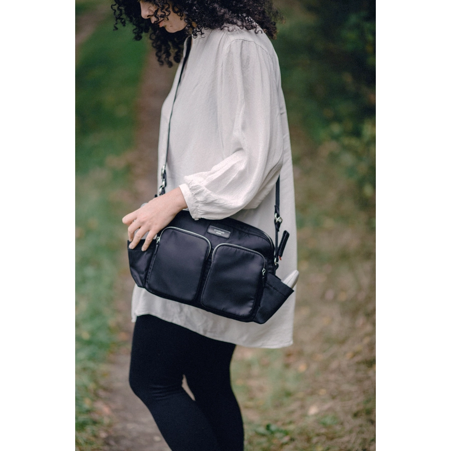 storksak Kinderwagen Tasche Eco Schwarz