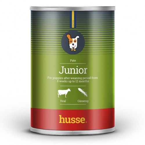Paté  Husse para cachorros Junior de ternera y ginseng