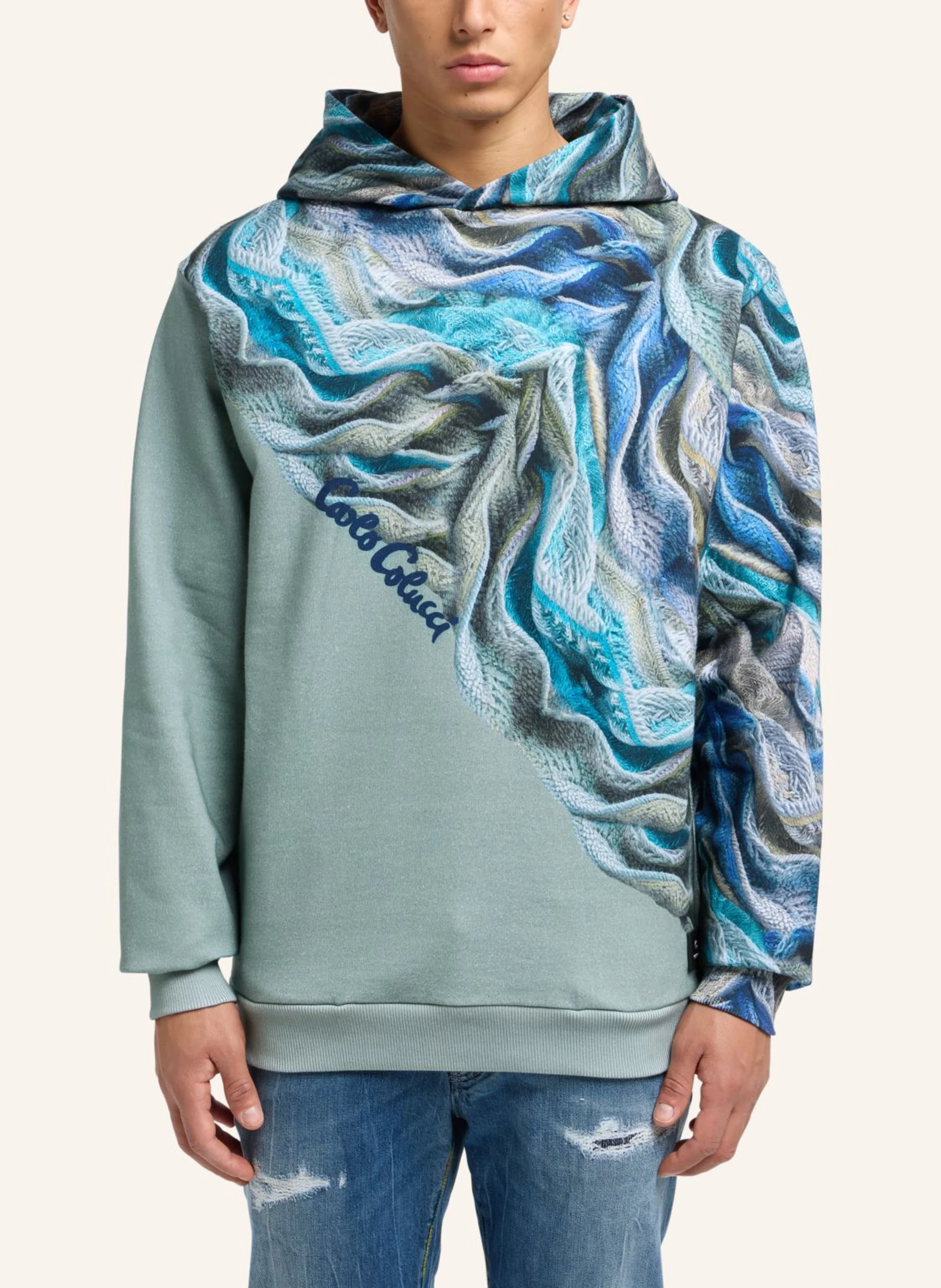 CARLO COLUCCI Hoodie - Artificial Knit DRAICCHIO