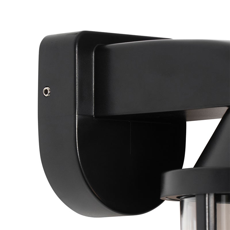 Moderne buitenwandlamp, zwart, IP54 - Joeri