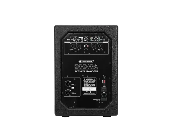Omnitronic 11038870, 300 W, Aktiv subwoofer, 45 - 250 Hz, 100 dB, 25 cm, 25,4 cm (10