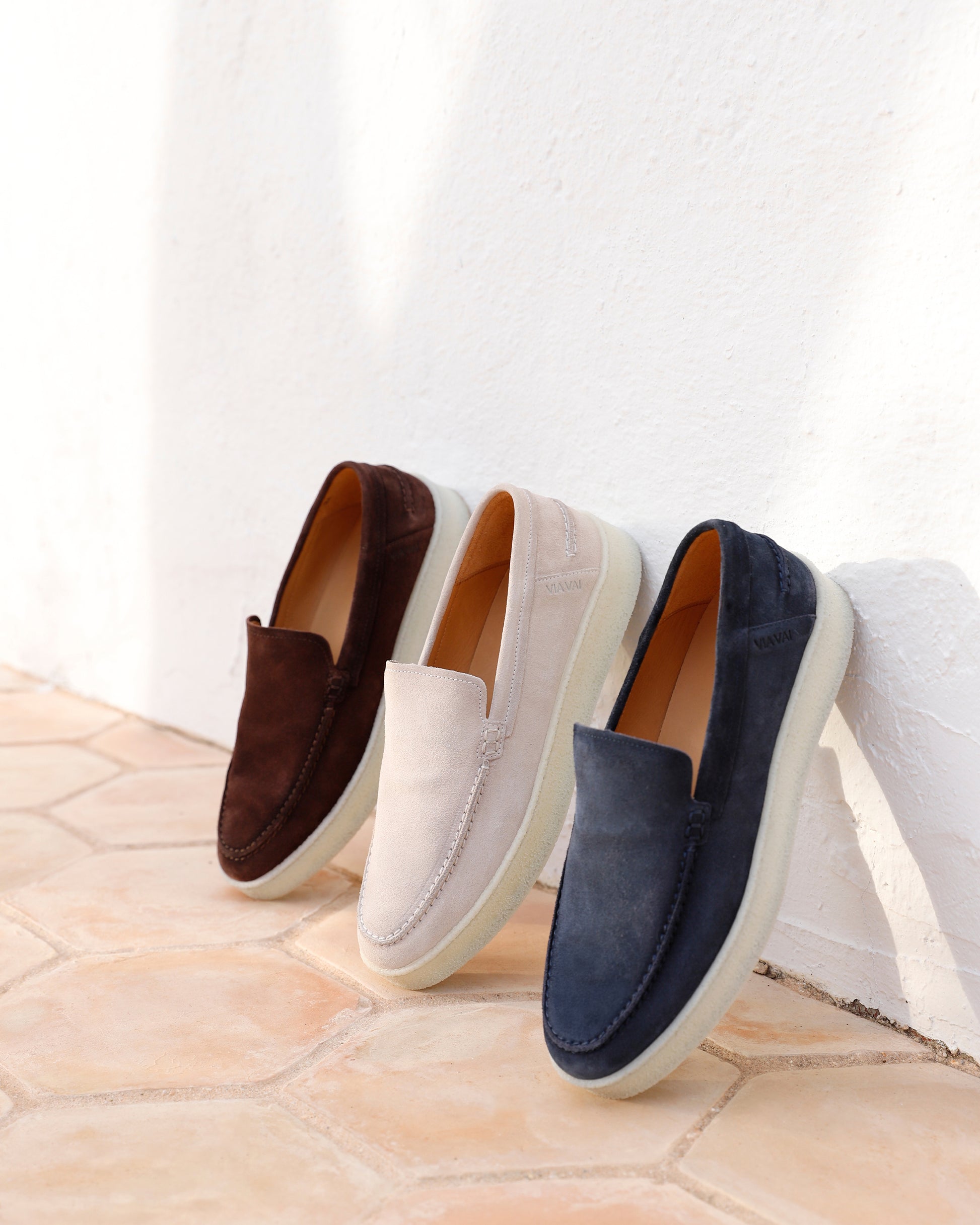 VIA VAI beige heren loafers Zane Tyler