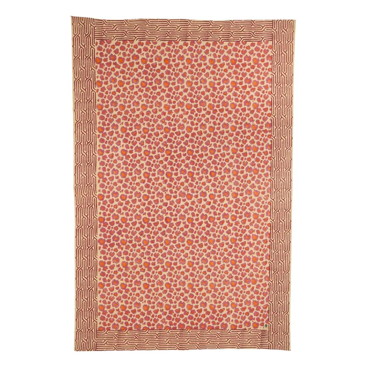 Doing Goods Plaid Léopard rose et totebag en coton | Rose
