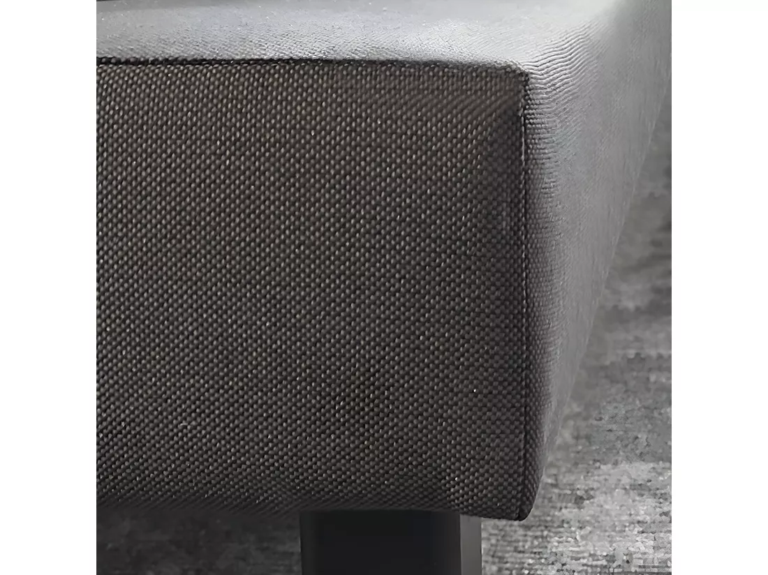 BELLECOUR LITERIE | Sommier tapissier CAPUCINE 90x200 cm | Epaisseur 13 cm | Gris anthracite (pieds non inclus)