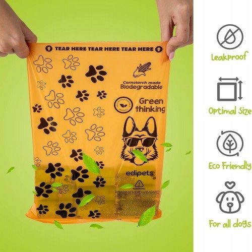Sacos biodegradáveis para fezes Edipets, odor neutro