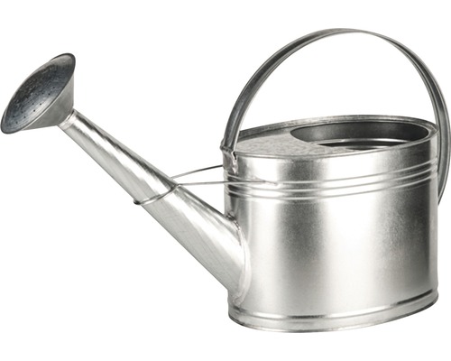 Zinken gieter 10 L zilver