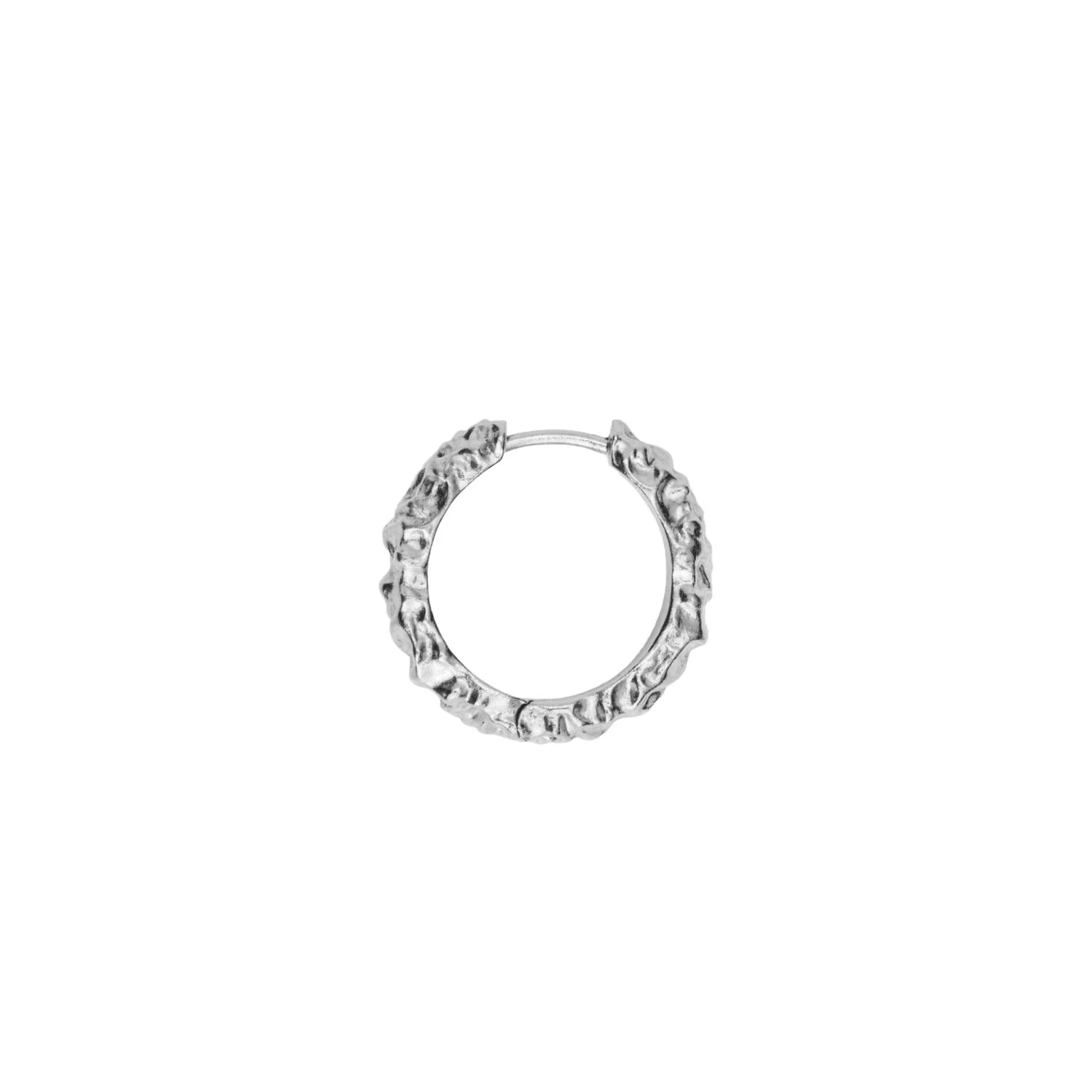 IX STUDIOS  IX Crunchy Edge ørering - sølv