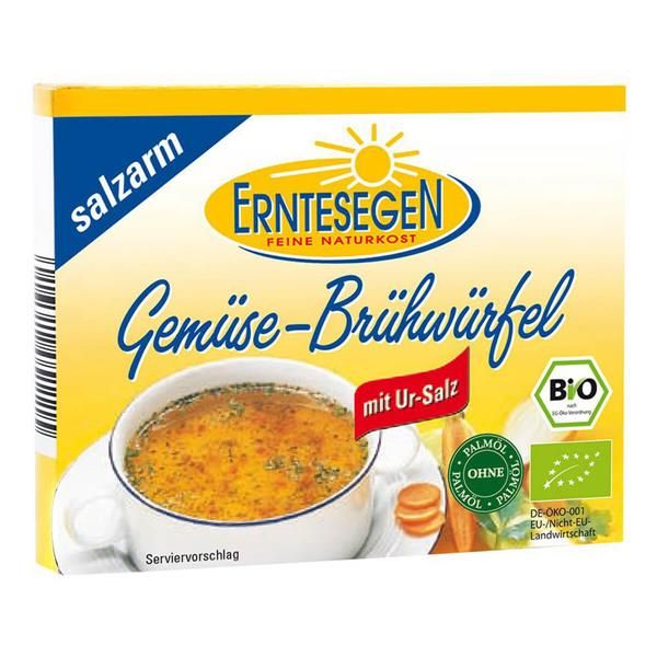 Caldo De Legumes Bio Com Baixo Teor De Sal