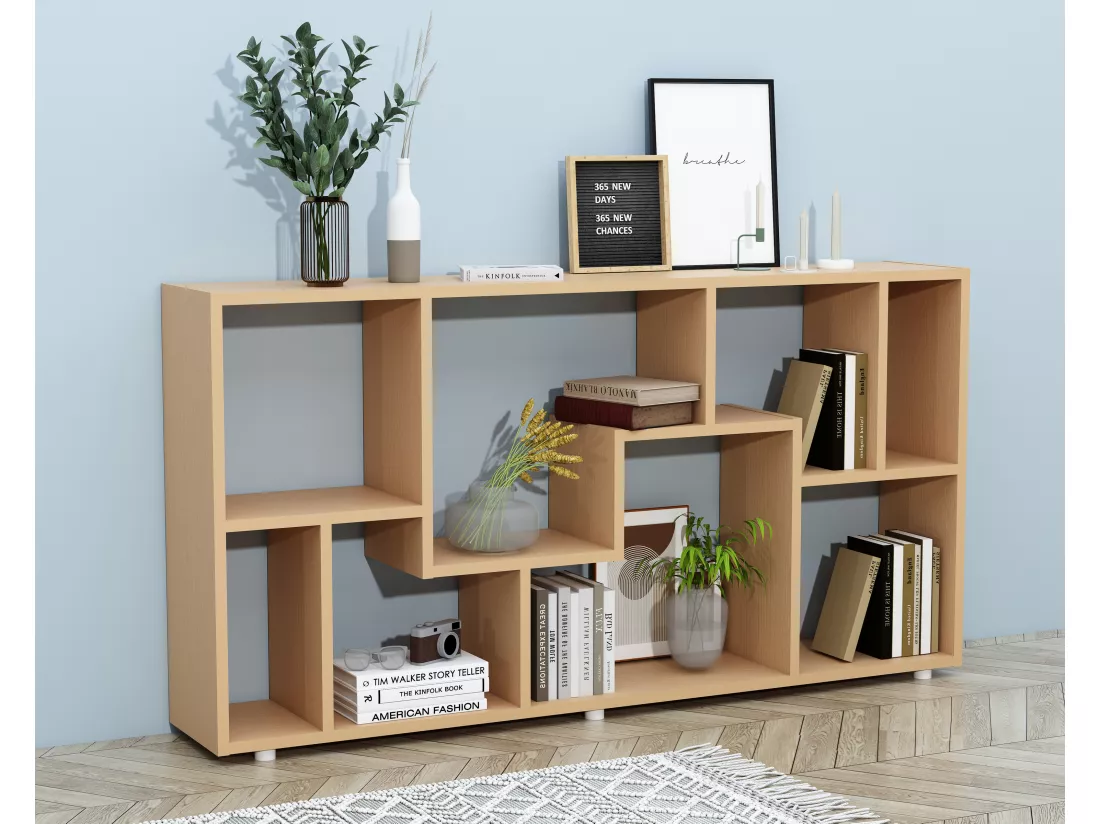 Étagère Séparation de pièce Bibliothèque Lanisa L