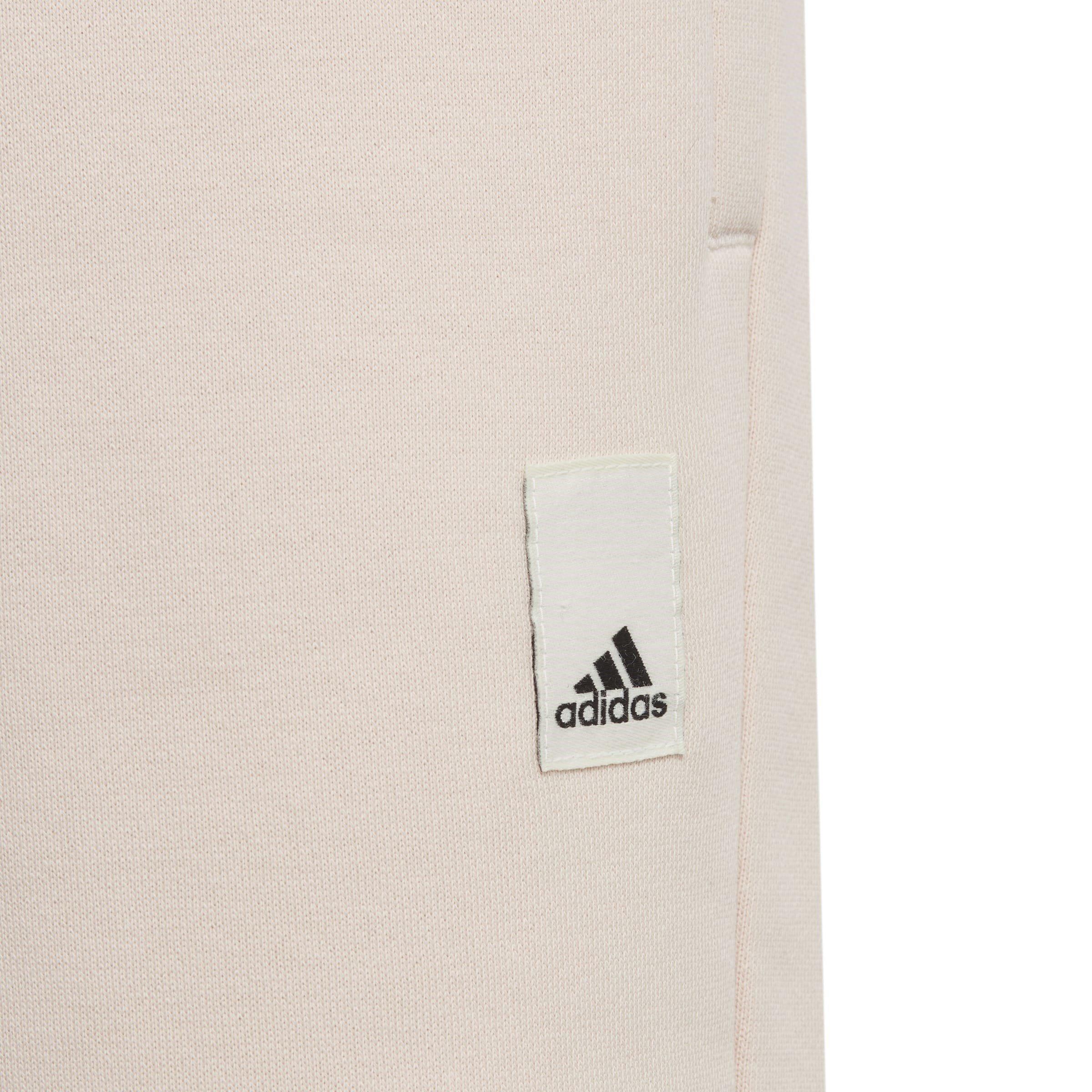 adidas Lounge Cotton Fleece Wide-Leg Trousers Juniors
