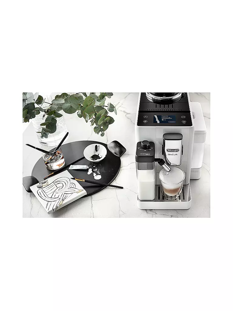 DELONGHI Vollautomat RIVELIA EXAM440.55.W Weiss weiss