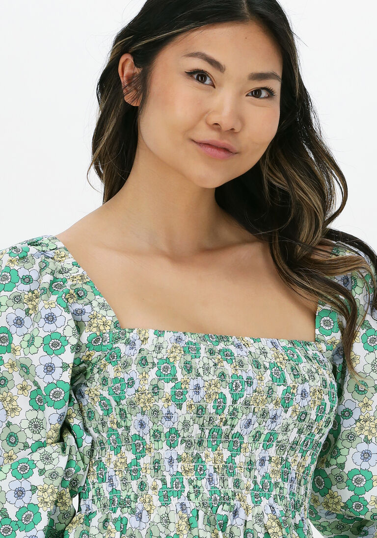 ENVII groene envii mini jurk enlori ls dress aop 6731