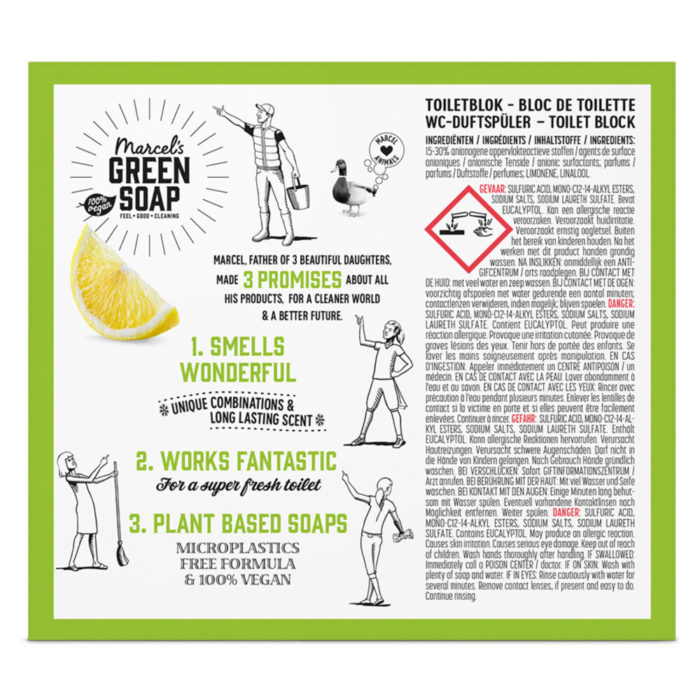 Marcel's Green Soap Toiletblok Citroen & Gember