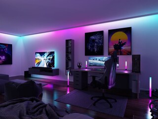 Paulmann LED Lichtleiste Entertain DYNAMIC RGB 2er Set je 30 cm