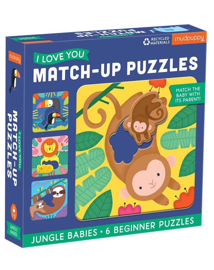 Match-Up Puzzle – Dschungel Babies 6x2-teilig