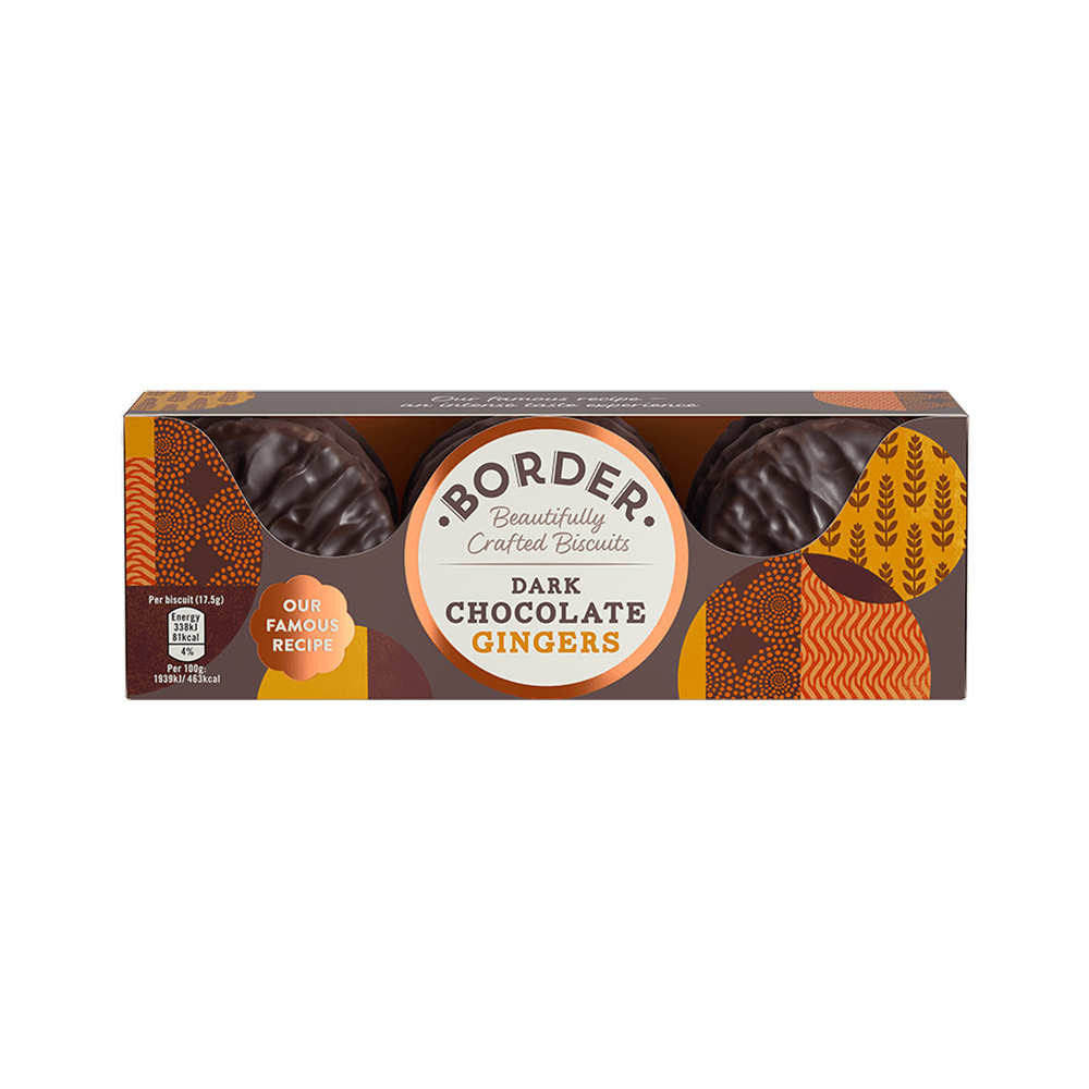 Biscuits anglais Border - Chocolat noir et gingembre - Border Biscuits