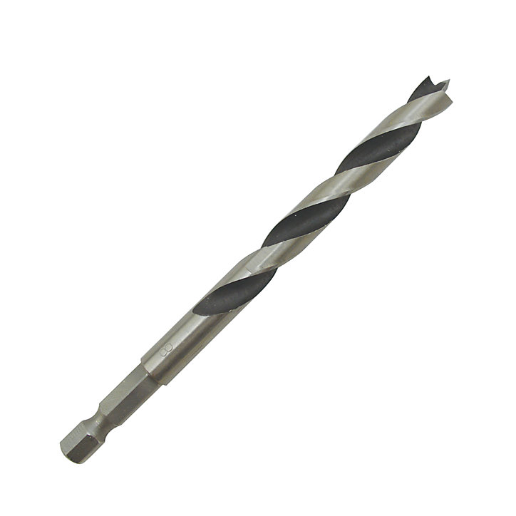 Foret bois Ø.8 x L.117 mm Universal DRL36702 en acier à teneur moyenne en carbone emmanchement Hex