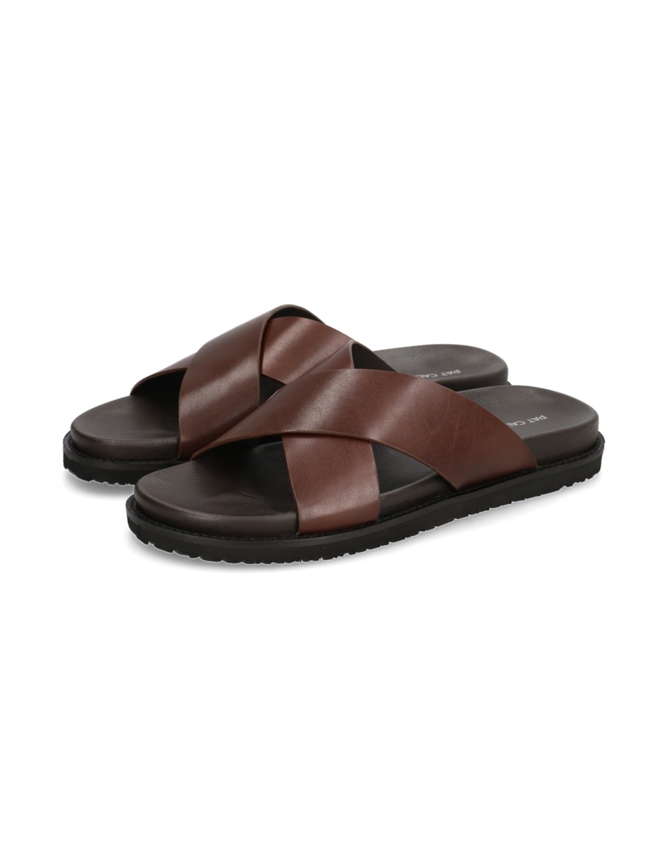 Glattleder Pantoffel