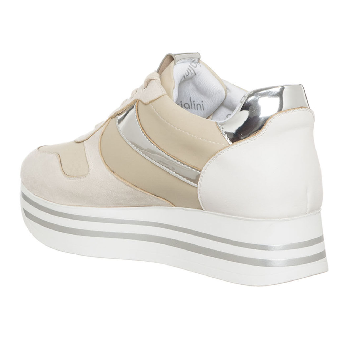 Tua By Braccialini Sneakers en Cuir Bad blanc/écru