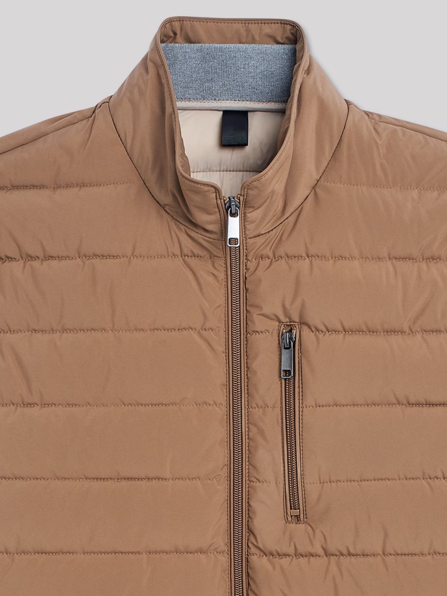Blouson matelassé col montant