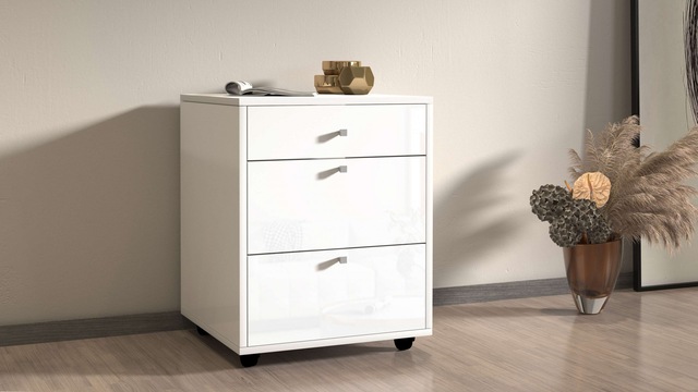 INOSIGN Rollcontainer »ESSE« 1 Stk. tlg. mit 3 Schubladen, Schreibtischcontainer, Höhe 61 cm