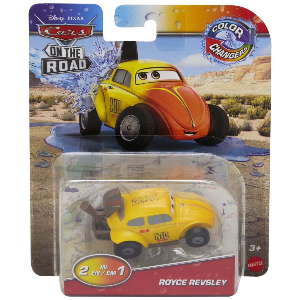 und die Pixar Cars Farbwechsler Royce Revsley Figur