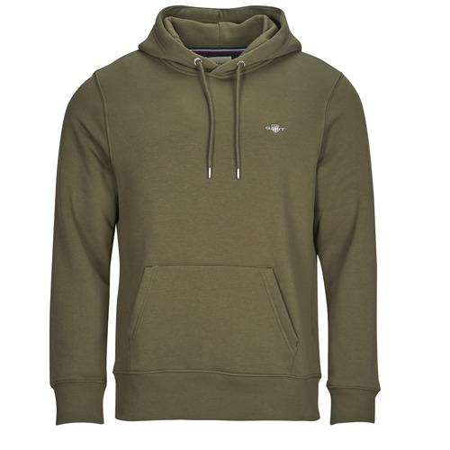 Gant - REG SHIELD HOODIE - Kaki