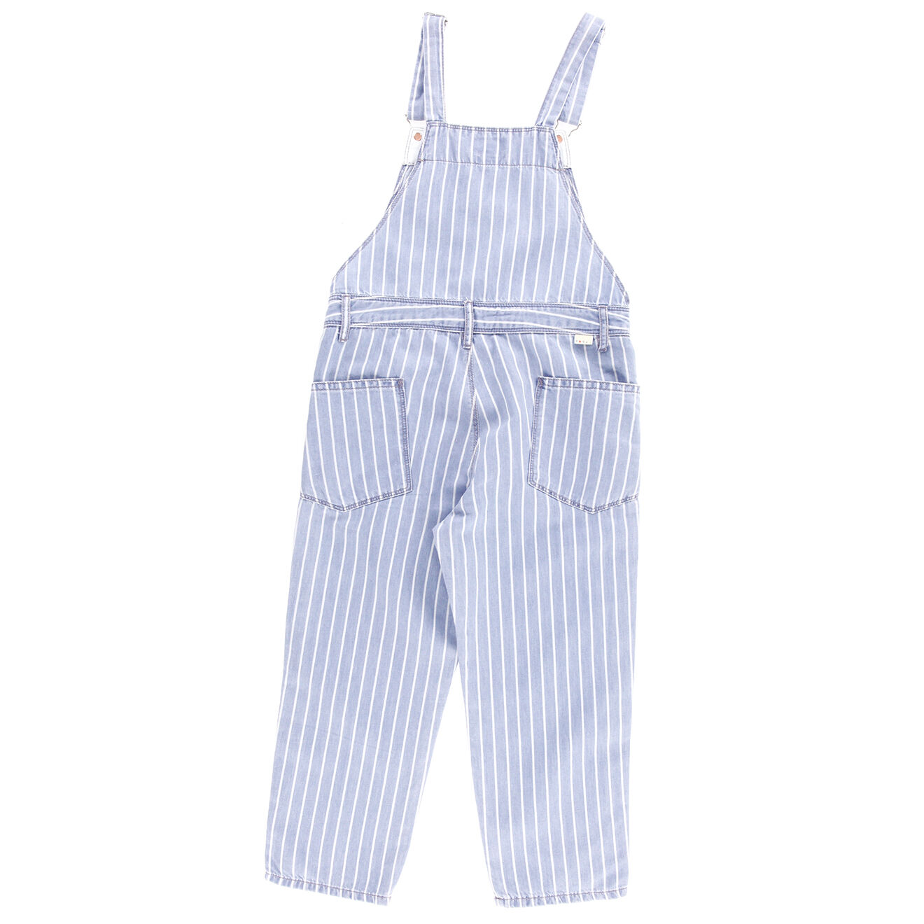 Bellerose Salopette denim en Coton & Lin Pepino bleue